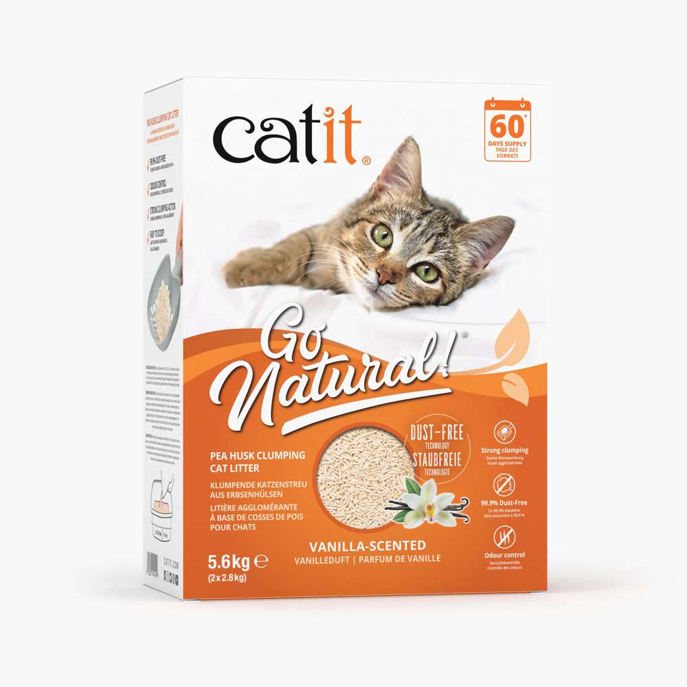Catit Go Natural Pea Husk Litter (Vanilla)