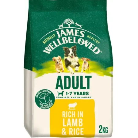 James Wellbeloved Adult Lamb & Rice Dog Food 2kg