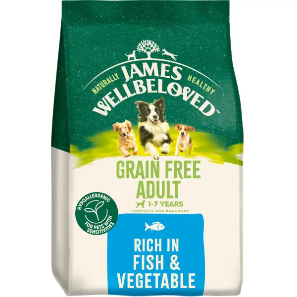 James Wellbeloved Grain Free Adult Fish & Vegetable Dog Food 1.5kg