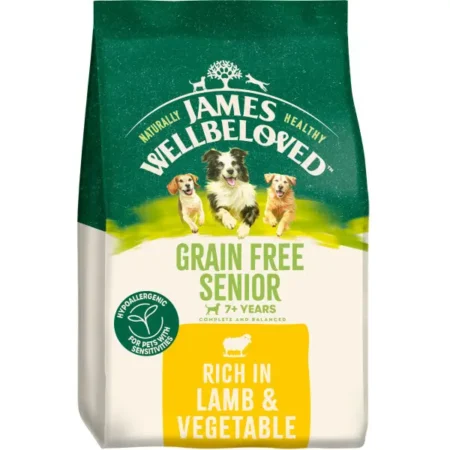 James Wellbeloved Grain Free Senior Lamb & Vegetable Dog Food 1.5kg
