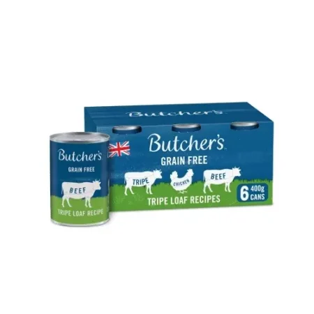 Butchers Tripe Loaf Recipes (6 Pack) Wet Dog Food