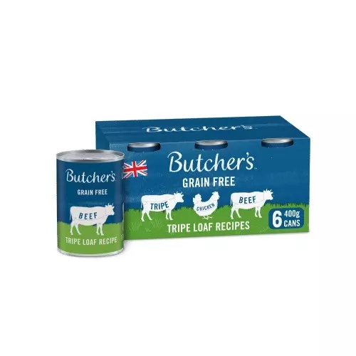 Butchers Tripe Loaf Recipes (6 Pack) Wet Dog Food