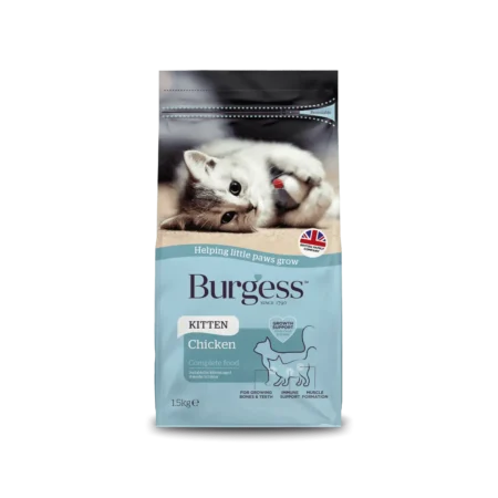 Burgess Dry Cat Food for Kittens (Chicken) 1.5kg
