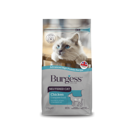 Burgess Dry Cat Food for Neutered Cats 1.5kg