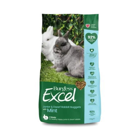 Burgess Excel Junior & Dwarf Rabbit Nuggets with Mint 1.5kg