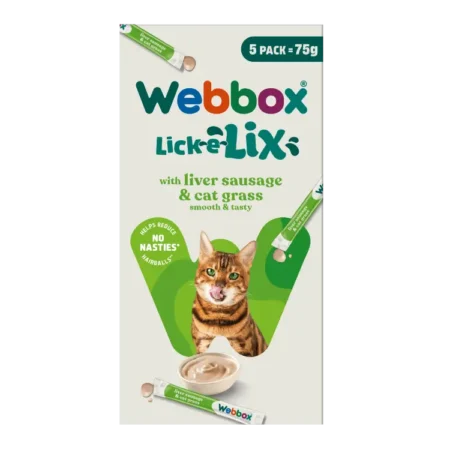 Webbox Lick-e-Lix Cat Treats (Liver Sausage & Cat Grass)
