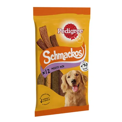 Pedigree Schmackos Dog Treats Multi Mix x12 Strips