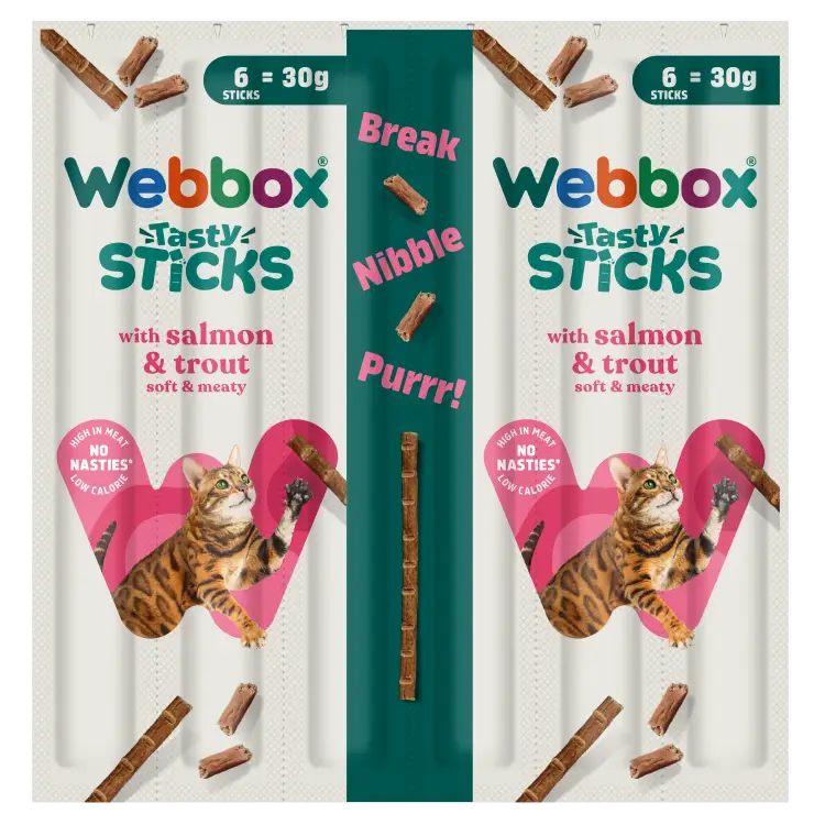 Webbox Tasty Sticks Cat Treats (Salmon & Trout)