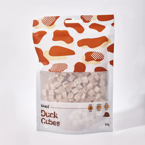 Waita Freeze Dried Duck Cubes - Treat for Dogs & Cats