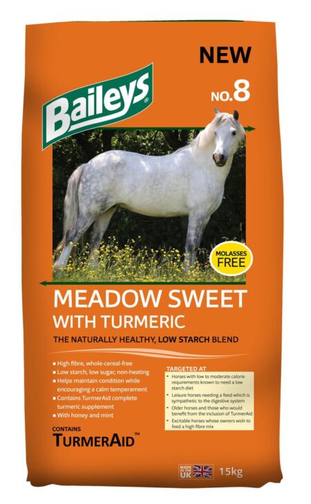 Baileys No.8 Meadow Sweet with Turmeric Horse Feed 15kg