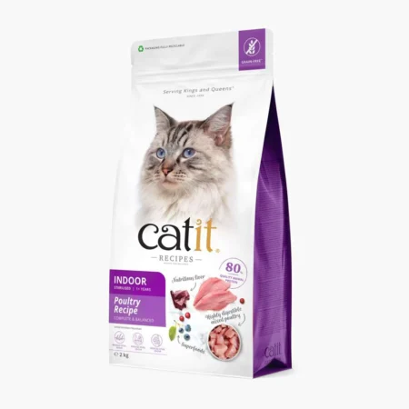 Catit Recipes Grain Free Cat Food For Indoor Cats 2kg