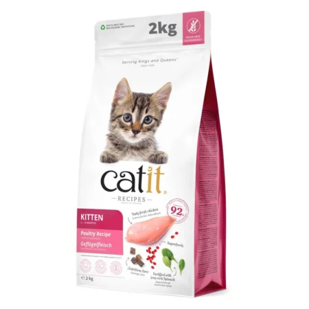 Catit Recipes Grain Free Dry Kitten Food (Poultry) 2kg