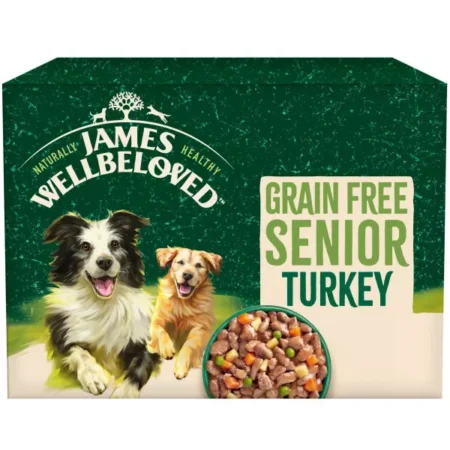James Wellbeloved Grain Free Senior Dog Food Pouches (Turkey)