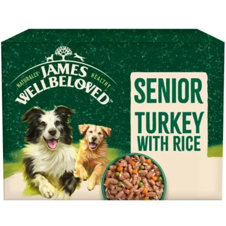 James Wellbeloved Senior Dog Food Pouches (Turkey with Rice & Vegetables)