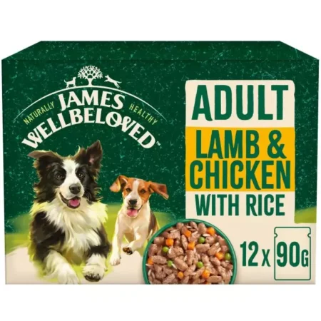 James Wellbeloved Adult Dog Food Pouches (Lamb & Chicken with Rice & Vegetables)