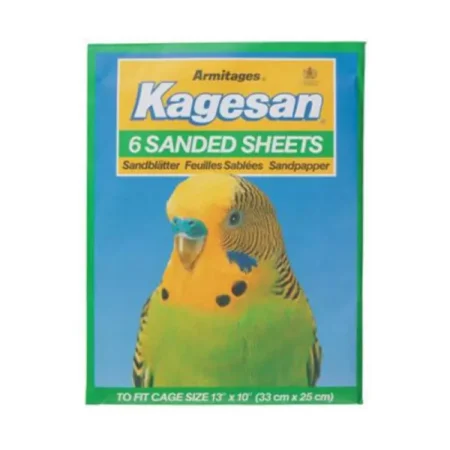 Kagesan Sandsheets For Bird Cages 33 x 25cm 6 pack