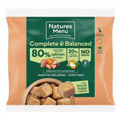 Nature's Menu Raw Dog Food 80% Salmon & Chicken Nuggets