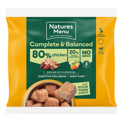 Nature's Menu Raw Dog Food 80% Chicken Nuggets