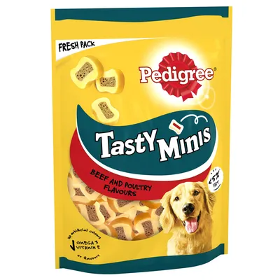 Pedigree Tasty Minis Dog Treats (Beef & Poultry)