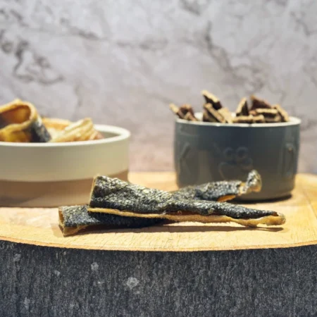 Hewlett's Salmon Skin Flatties Natural Dog Treat