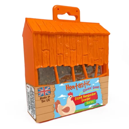 Hentastic Filled Henpecker Feeder for Chickens