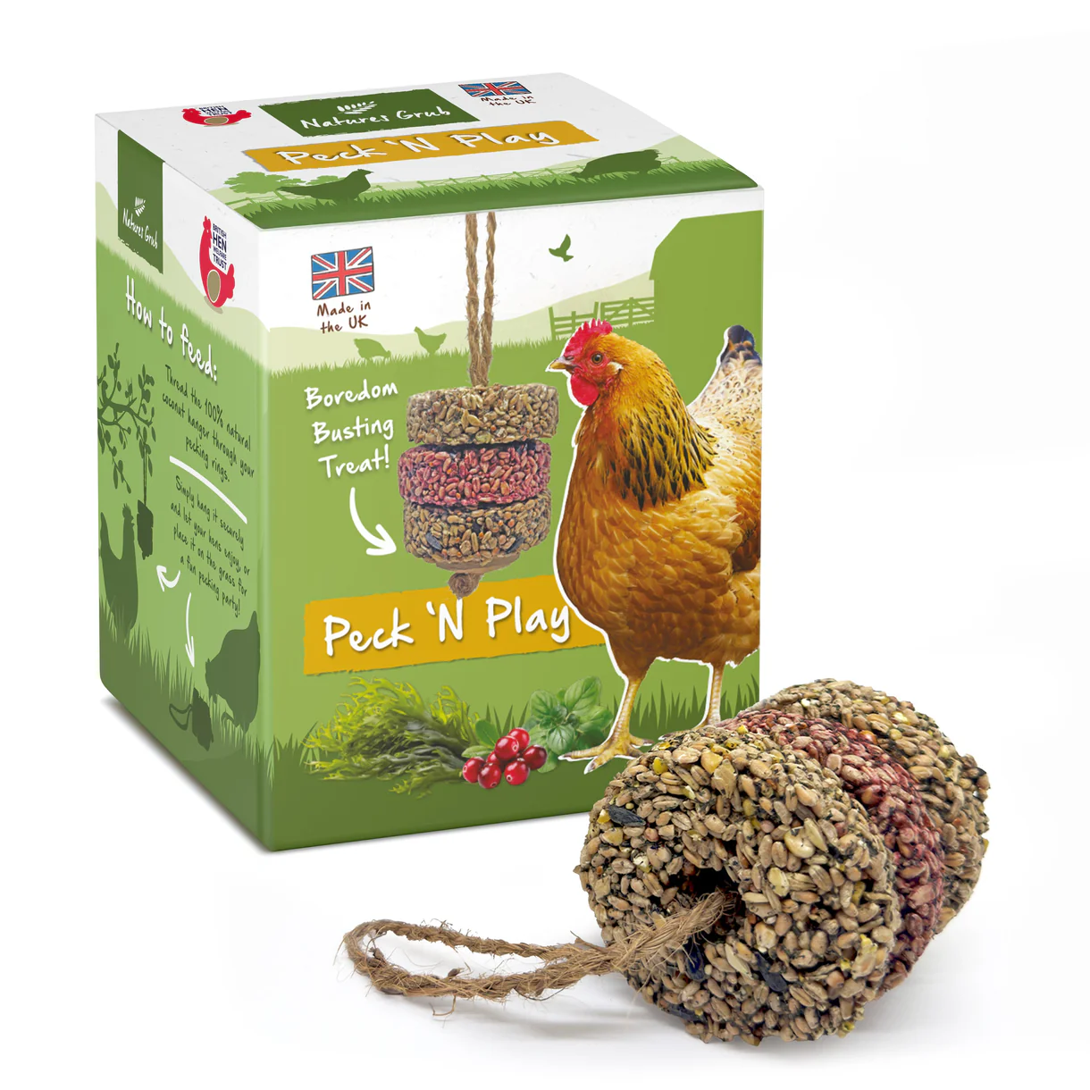 Nature's Grub Peck 'N' Play Hanger for Chickens